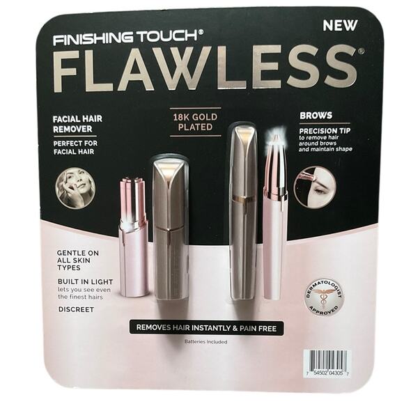 Finishing Touch Flawless Women's Painless Hair Remover Compact Hair Razor NEW - Picture 1 of 3
